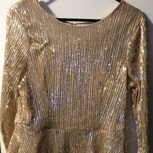 Jodi Kristopher Dresses - Gold Sparkly Dress (Sequin) Jodi Kristopher Dresses - Gold Sparkly Dress (Sequin)